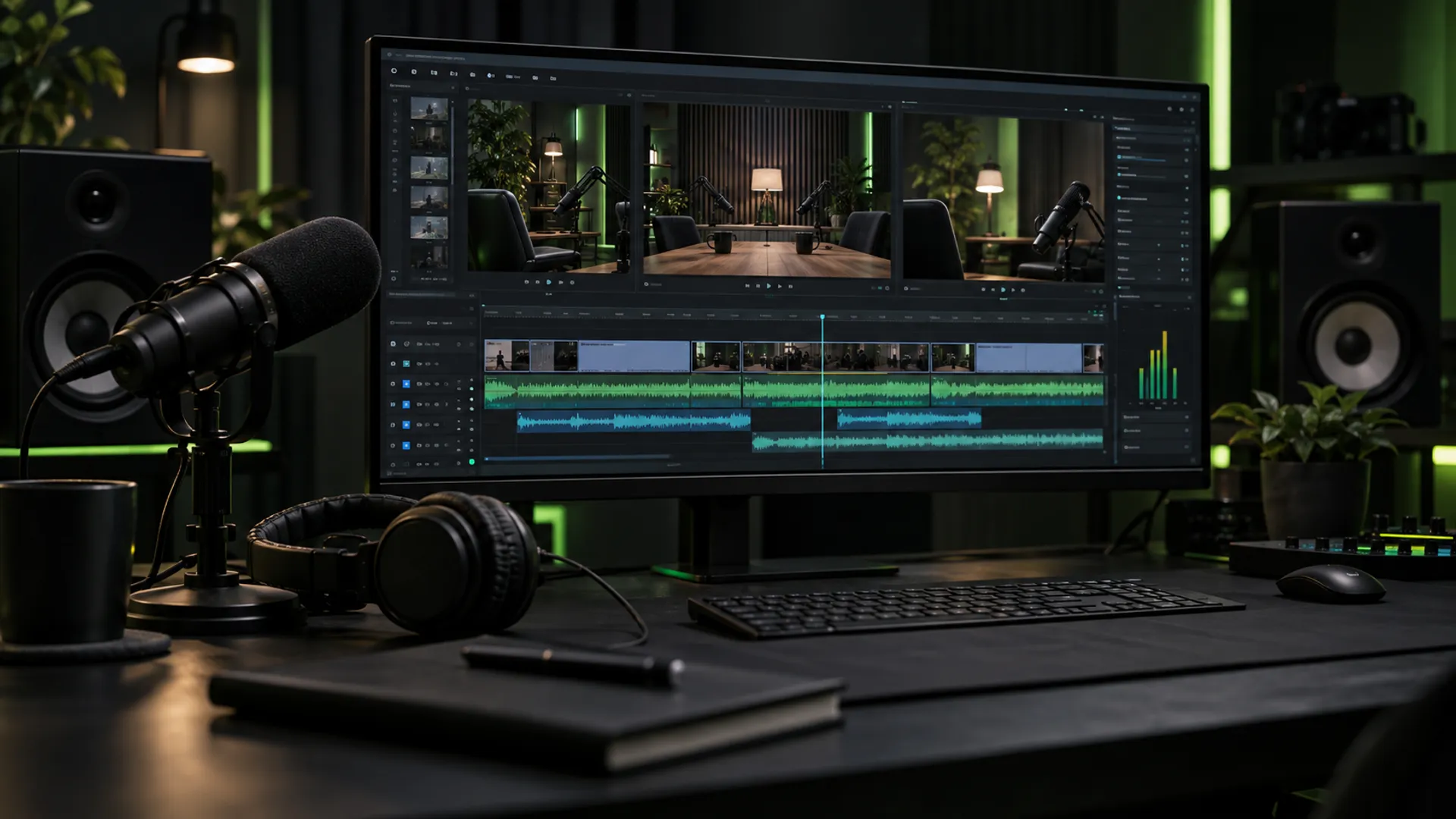 Yupsilan journal artwork: Podcast editing checklist: from raw multi-cam to Shorts