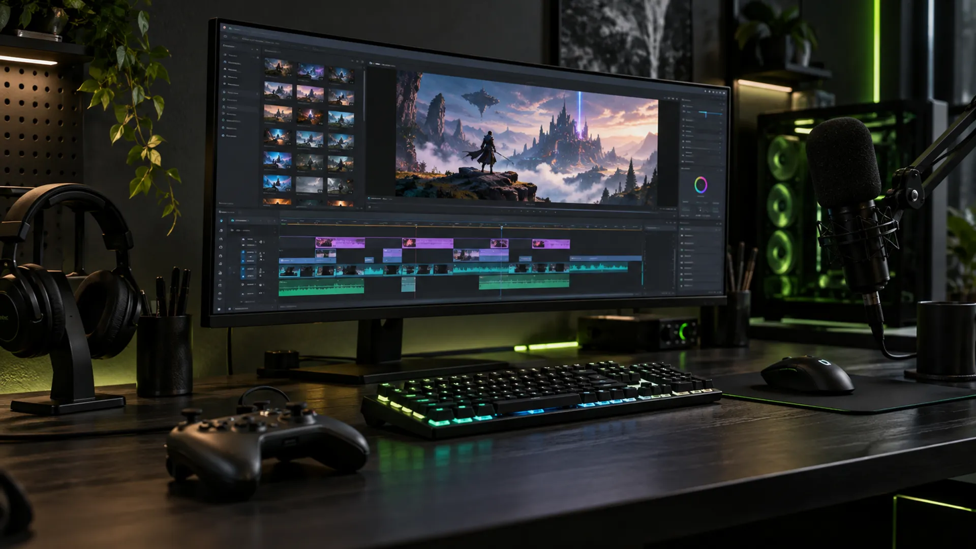 Yupsilan journal artwork: Gaming highlight editing: turning long streams into videos people watch